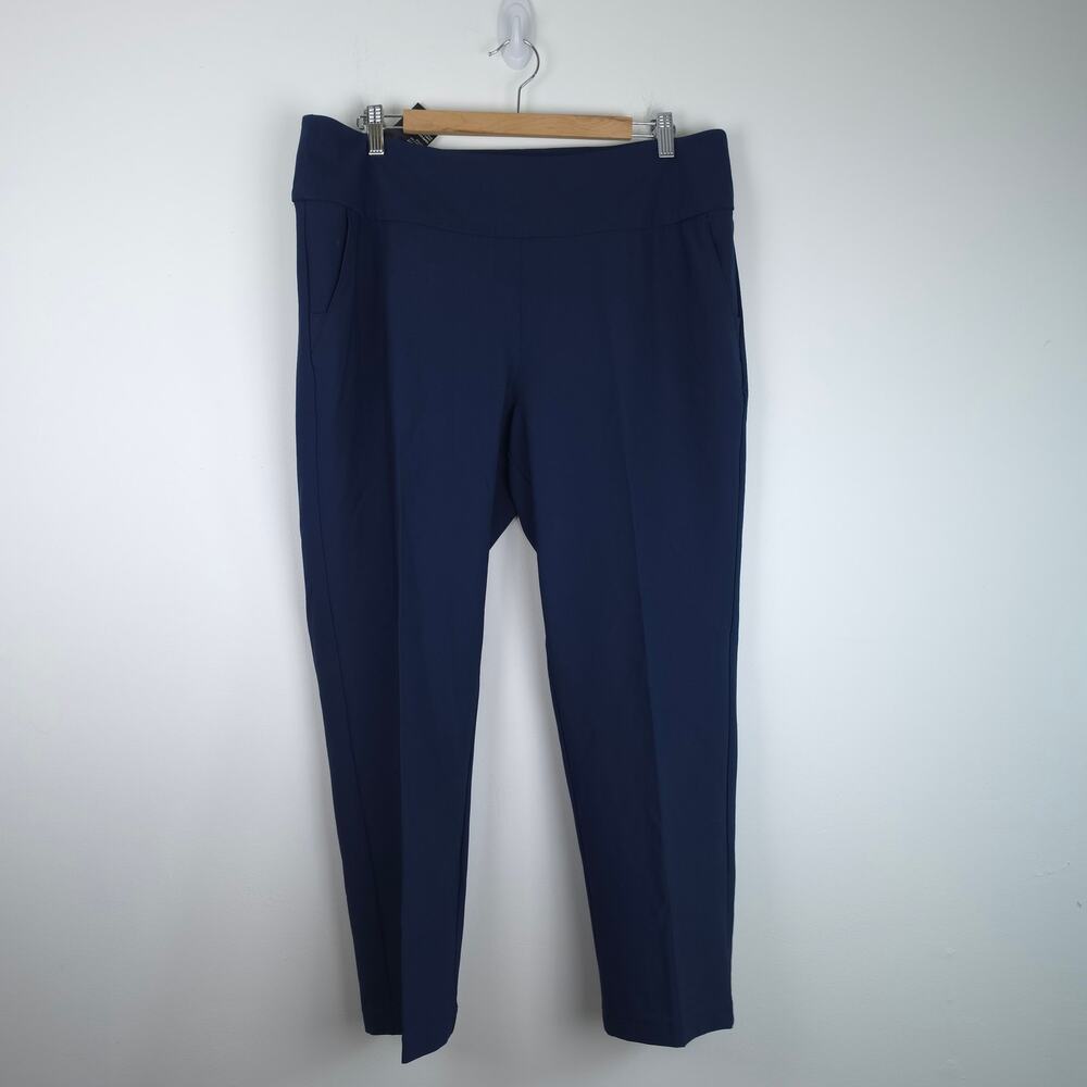 NEW Adidas Ultimate365 Solid Ankle Golf Pants Navy Blue Size Extra Large Women's